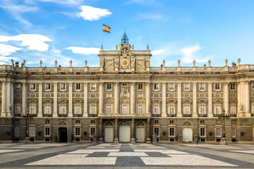 Naklejka premium Pałac Królewski w Madrycie, Hiszpania