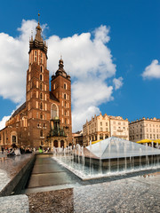 Fototapeta premium St. Mary's Gothic Church in Krakow