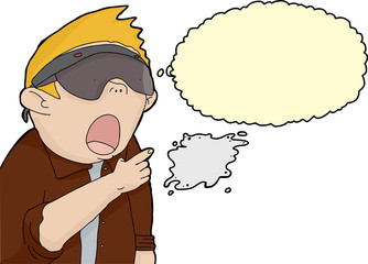 Thinking Man in Virtual Reality