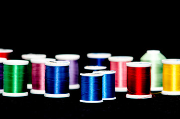 Colorful thread awaits