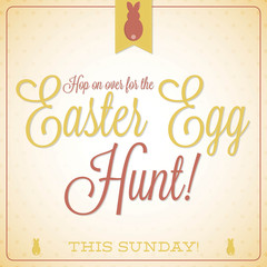 Retro vintage style Easter card in vector format.