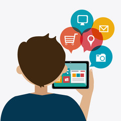 Technology design, vector illustration.