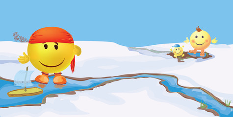 Smiley seasons. February