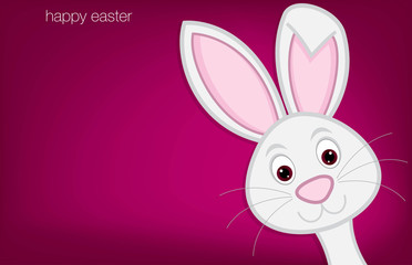 Hiding Easter Bunny card in vector format.