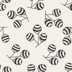 doodle balloon seamless pattern background