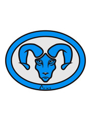 Frame Aries zodiac sign horoscope