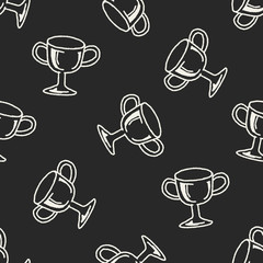 Doodle Reward seamless pattern background