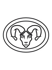 Frame Aries zodiac sign horoscope