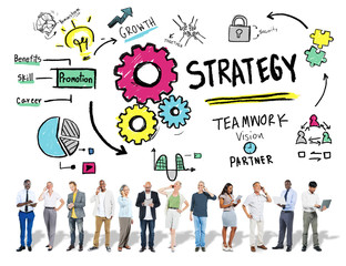 Strategy Solution Tactics Teamwork Growth Vision Concept