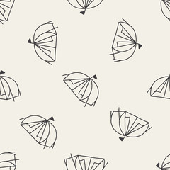 doodle Tent seamless pattern background