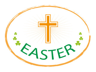 easter day jesus cross banner