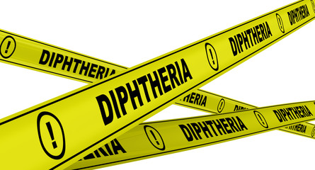 Дифтерия (diphtheria). Желтая оградительная лента