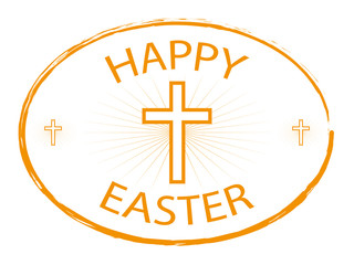 happy easter jesus cross banner