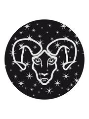Aries zodiac sign horoscope astrology star sky
