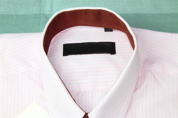 New pink stripes shirt  with label