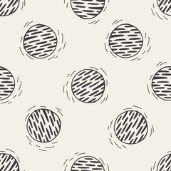 Doodle Planet seamless pattern background