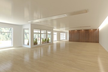 white 3d interior design