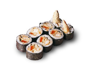 Суши с запечённой креветкой
