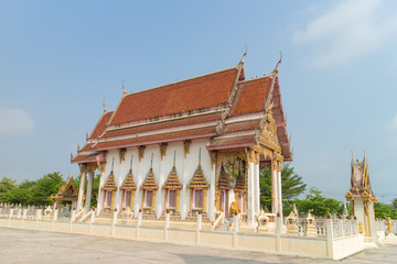 Temple with sky background at Wat Noi suwannaram