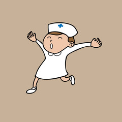 Nurse happy