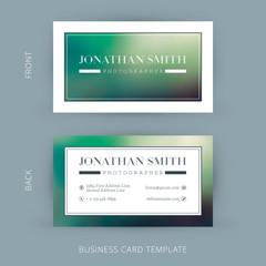 Vector creative and clean business card template