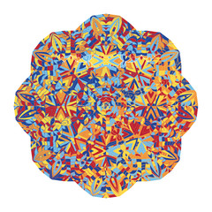 New abstract image with kaleidoscope Vector illustration