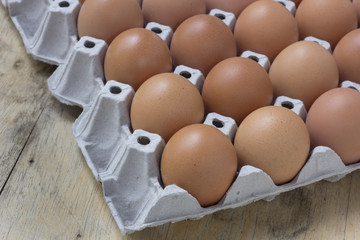 Brown Eggs in Carton