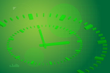 Time Background Green