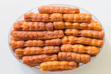 Seedless Sweet Tamarind on white background