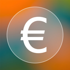 Fototapeta premium Euro icon