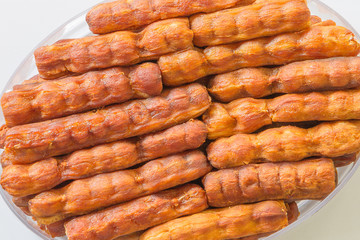 Seedless Sweet Tamarind on white background