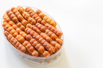 Seedless Sweet Tamarind on white background