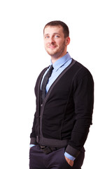 Attractive man looking at the camera