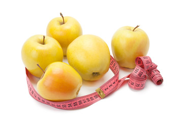 apples and tape measure