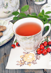 Cup rosehip tea