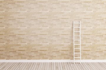 ladder lean on wall