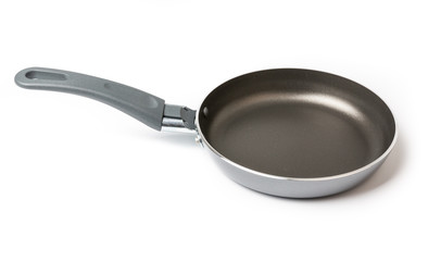 New Frying pan isolated on white