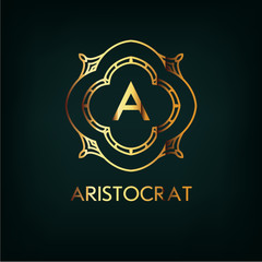 Vector Frame. Geometric Luxury Vintage Line Design Style for Hip