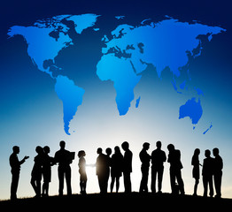 World Global Cartography Globalization Earth Concept