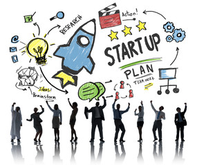 Start Up Business Launch Success Business Celebration Concept