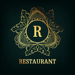 Vector Frame. Geometric Luxury Vintage Line Design Style for Hip