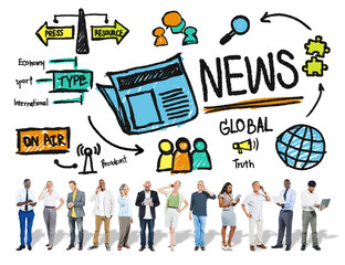 News Journalism Information Publication Update Media Concept