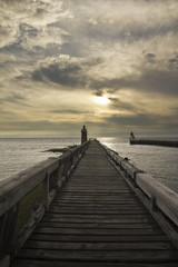 Fototapeta premium Atardecer en el faro