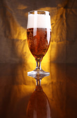 Tulip beer glass