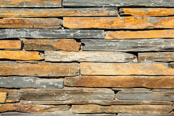 pattern of decorative slate stone wall surface