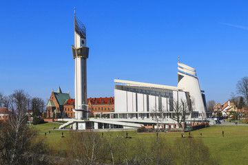 Naklejka premium The Divine Mercy Sanctuary, Krakow, Poland.