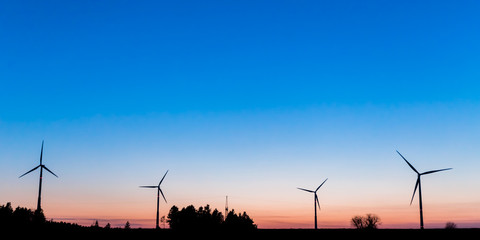 Bavarian Windmill. Wind Power. Green Energy