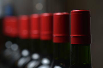 Wine bottles preparation