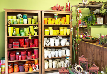 interior of florist shop