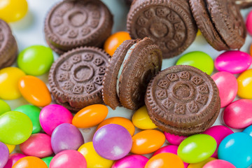 candy sweet color and cookies